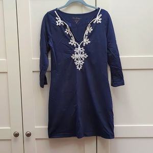 Lilly Pulitzer Marina Dress Small Navy